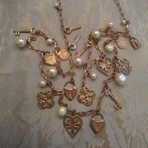 Lock and key necklace